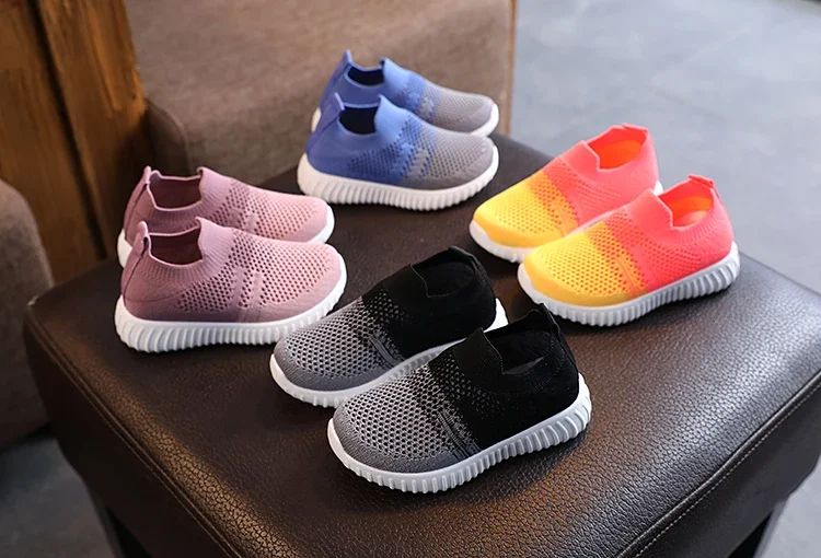 Children Shoes Soft Breathable Mesh Kids Sneakers Spring Autumn Boys Girls Casual Sport Shoes School Toddler Slip-on Shoes