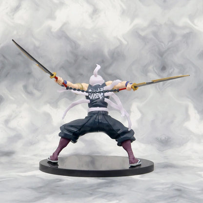 Anime Demon Slayer Tanjirou Muichirou Mitsuri Zenitsu Postura de Combate Action Figure PVC Modelo Suporte Decoração de Mesa Boneca Brinquedo Presentes