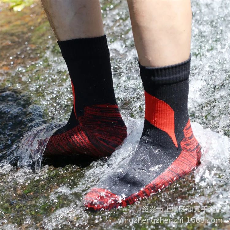 Meias Impermeáveis Respiráveis ​​para Exterior Caminhada Vadear Acampamento Inverno Esqui Meia Equitação Neve Quente Meias Impermeáveis