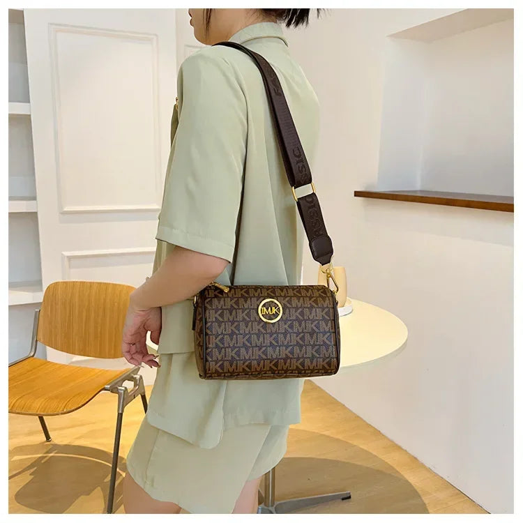 IMJK 22*14*11cm Women Shoulder Luxury Bags Designer Crossbody Chest Purses Handbag Women Clutch Travel tote Bag