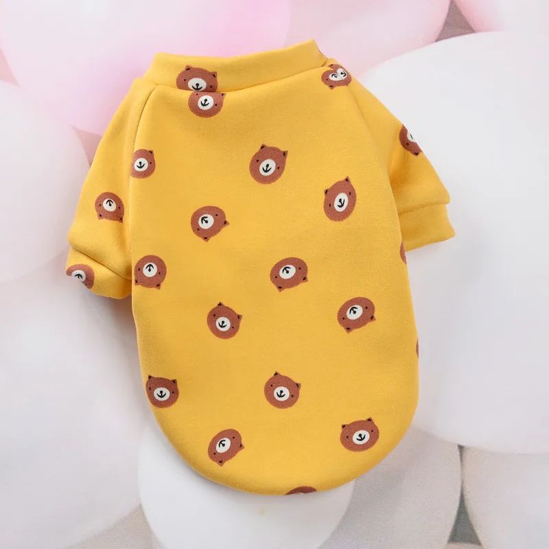 Chihuahua Moletom Para Cães Filhote Gato Pulôver Cães Pequenos Casaco com Capuz para Cães Roupas Quentes de Inverno para Animais de Estimação para Bulldog