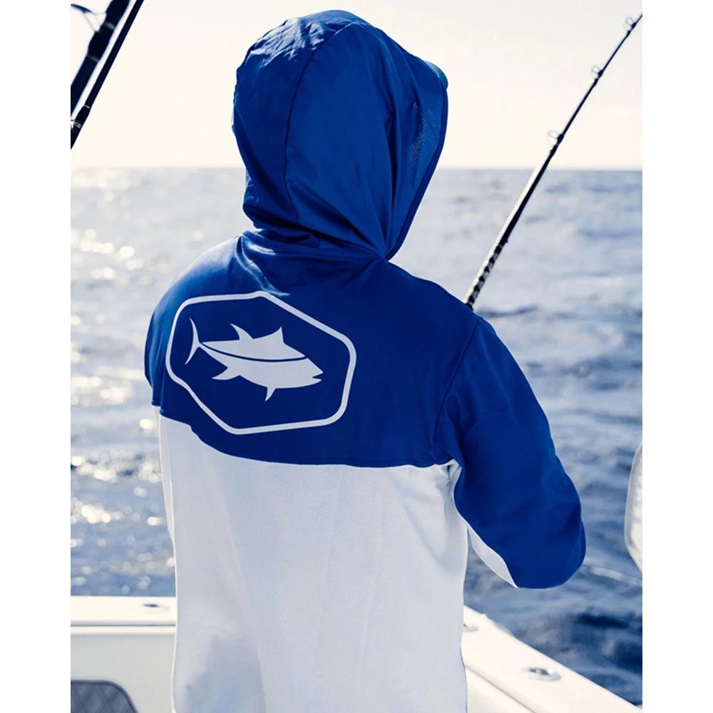 Camisas de Pesca de Manga Longa com Capuz Masculinas BILLFISH Gear Blusas Para Pesca Roupa de Desempenho para Pesca Camisa de Pesca UV Manga Longa