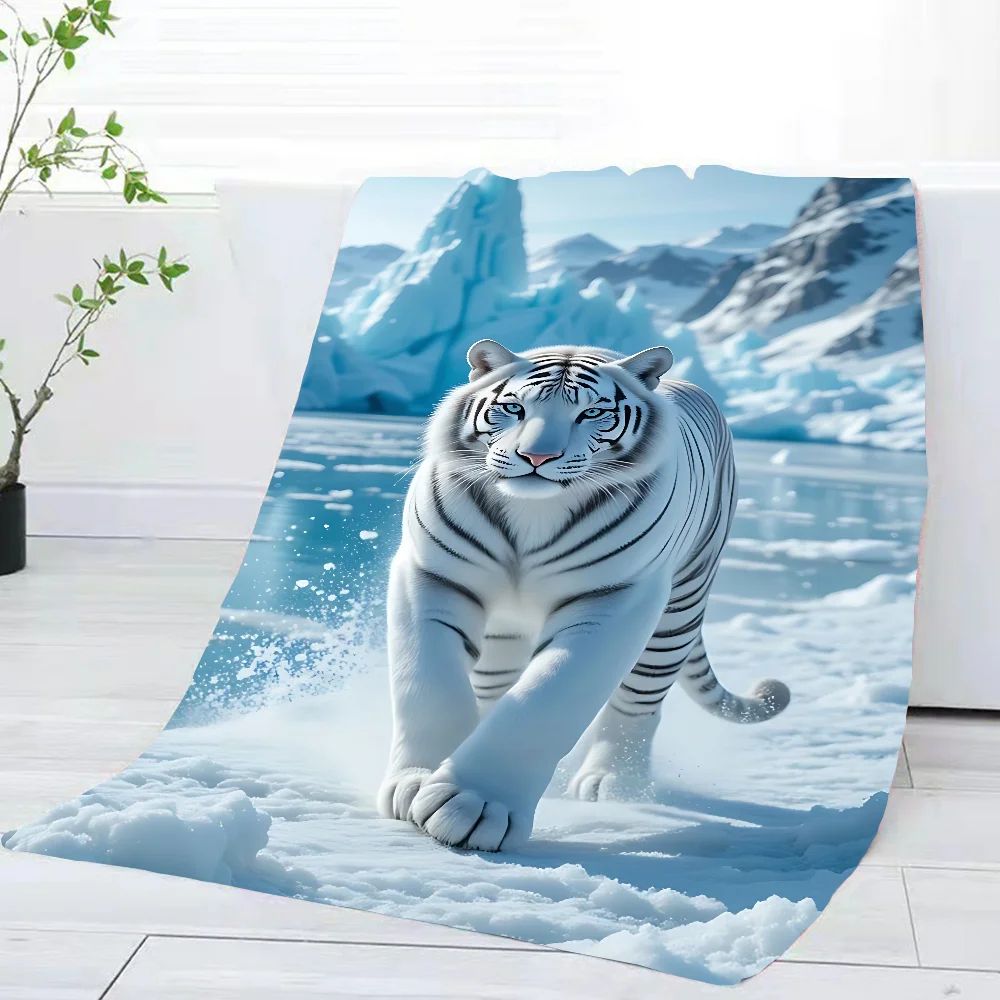3D White Tiger Towel Home Bath Towels For The Body Towels Quick Drying Microfiber Beach Towel Man Women Sports Towel