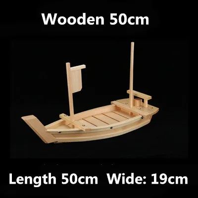 Barcos de Sushi Grande Culinária Japonesa de 40cm a 90cm Bandeja de Sashimi Variado Prato Frio Ferramenta para Frutos do Mar Madeira Restaurante Feito à Mão navio