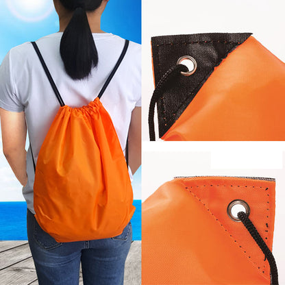 Mochila Dobrável Esportiva para Viagem ao Ar Livre Bolsa Portátil Impermeável para Natação Praia Acampamento Mochila de Cordão Bolsas de Nylon Diárias
