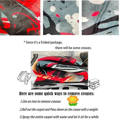 Christmas Area Rug Christmas Balls Living Room Rug Xmas Pine Rugs Green Bedroom Rugs Non Slip Carpet for Dining Room, Office