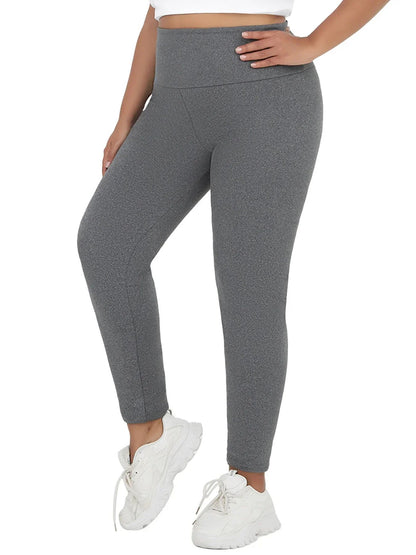 Plus Size Super Soft Fleece Lined Leggings Women, Workout Yoga Running Thermal Warm Pants For cold winter Running