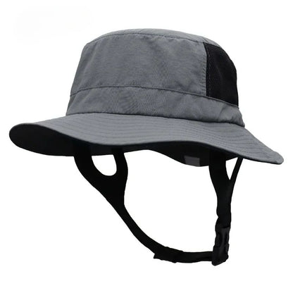 UPF50+ Men Surfing Hat Wide-brimmed Surf Cap Men Hat Breathable Brim Sunshade Quick-drying Beach Cool Cap Windproof Bucket Hat
