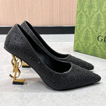 Summer High Heels Luxury Shoes for Women Pumps Elegant Pointed Toe Slingbacks High Heels Spring Fashion Zapatos De Mujer