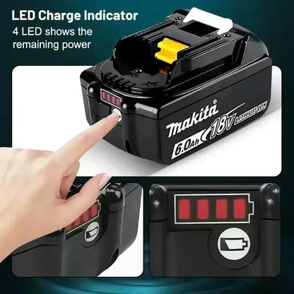 Bateria Makita 18V para ferramentas elétricas Makita 18V A bateria recarregável Makita BL1860B 18V pode substituir a BL1850B LXT400