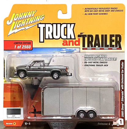 Novo em Estoque Jl 1:64 Ford Toyota Chevy Monte Carlo Transportador de Reboque Liga Miniatura Diecast Modelo Carro de Brinquedo Brinquedos Presente para Crianças