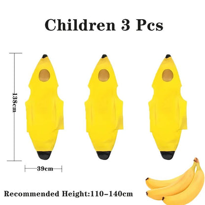 Child/Adult Banana Cosplay Halloween Christmas  Costumes Performance Costume Fruit Banana Costume Performance  Costume