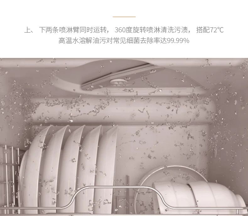 Dishwasher Household Small Desktop Installation-Free 6-Person Fully Automatic Water Inlet Table Dishwashing Machine new