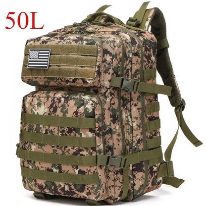 25L/50L Tactical Backpack Molle Bag Outdoor Bags Backpack for Hiking Camping Trekking Hunting Fishing GYM Bags Backpacks