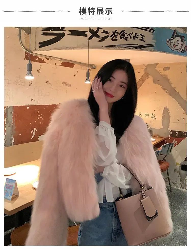 Faux Fur Coat Womens Clothing 2025 New Fashion Casual Imitation Fox Fur Coat Female  Short Loose Comfortable Winter Jacket