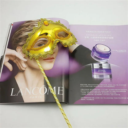 Masquerade Mask Women's Mask Handheld Mask Electroplated For Costume Party Photo Shoot Carnival