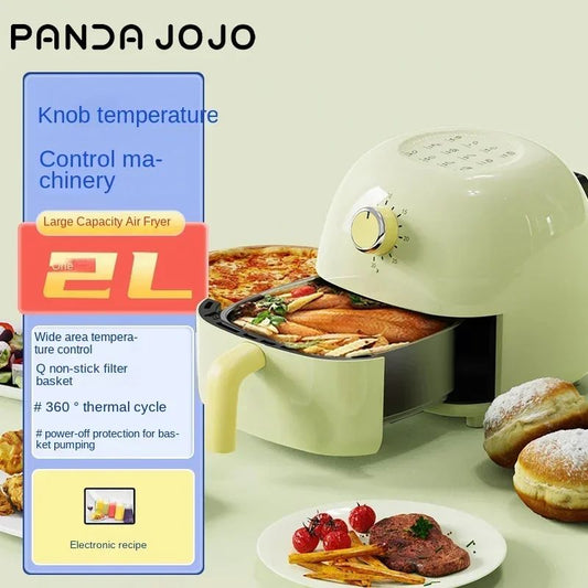 Pandajojo mini air fryer 2L home dormitory low-power oven fully automatic oil-free electric frying in one air fryers  air fryer