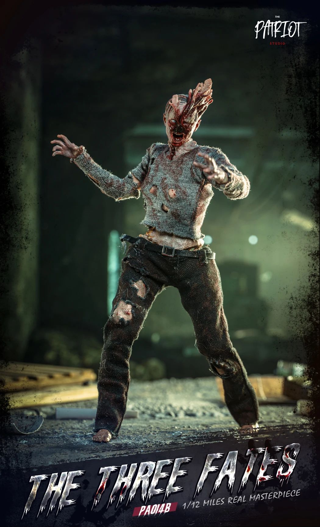 Em Estoque Patriota The Last of Us Clicker Três Destino Zumbi 1/12 Manto de Pano Boneco de Ação Brinquedo de Presente Série Coleção