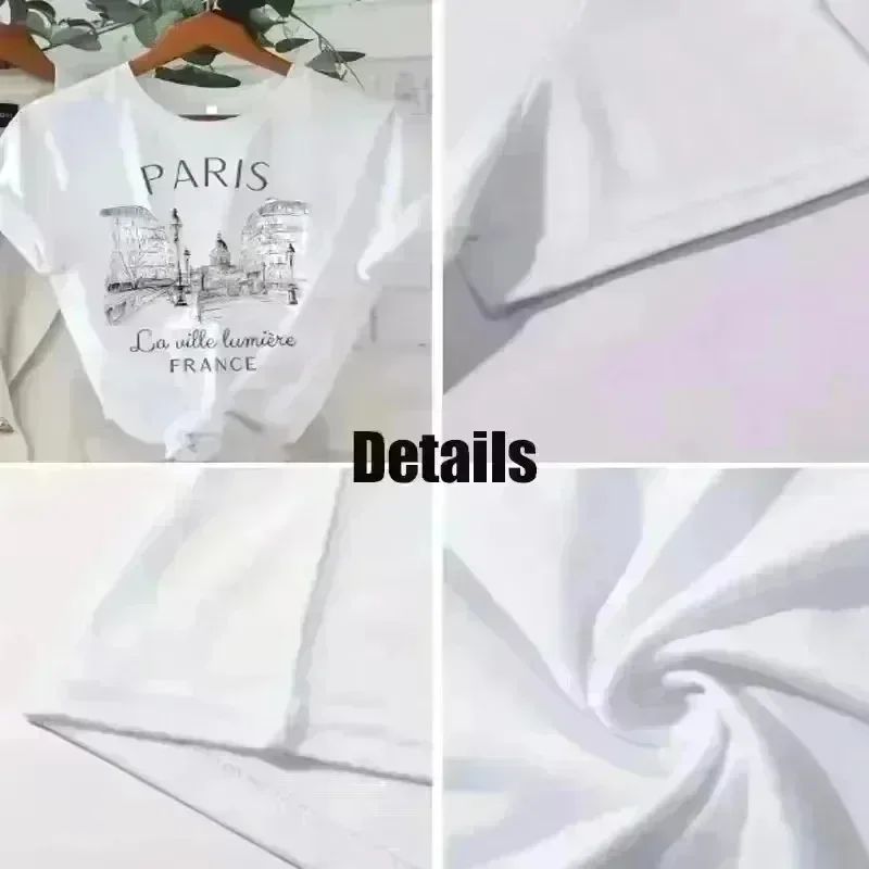 Gingerbread Man Christmas Cartoon Letter Print T-shirt cute sweet Casual Short Sleeve Crew Neck Summer Top Women's Clothing
