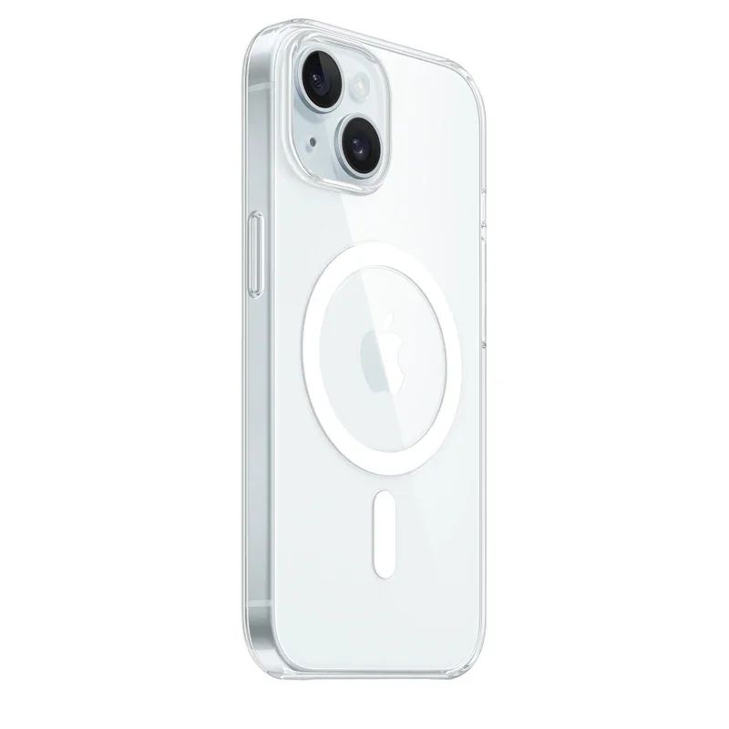 Capa Magnética Transparente Para APPLE iPhone 16 17 15 14 13 12 11 Pro Max 16 Plus 17 Air 16e Compatível Com Carregamento Sem Fio Magsafe