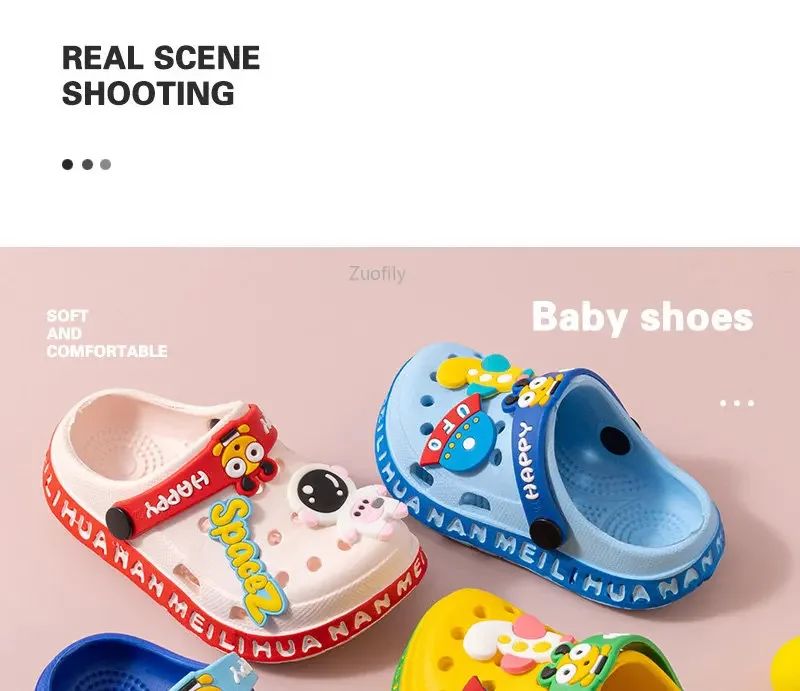 New Children Kids Baby Boys Girls Mules Clogs Summer Soft Sole Garden Beach Slippers Sandals Cave Hole Baby Shoes for Boys Girls