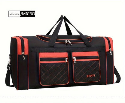 Men Nylon Travel Duffel Bag Large Capacity Handbag Portable Outdoor Carry Luggage Convenient Practical Male's Weekend Gym Bag
