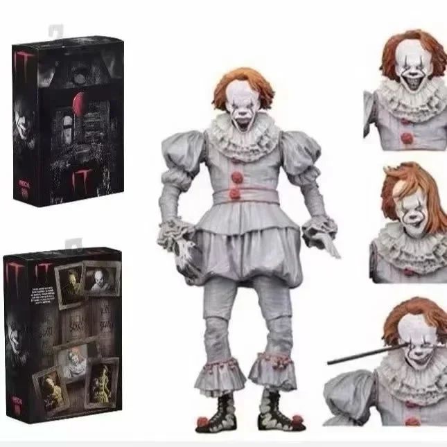 NEW NECA The Many Faces Of Pennywise Action Figure Change Face Pennywise Toys Collectible Model Birthday Gift