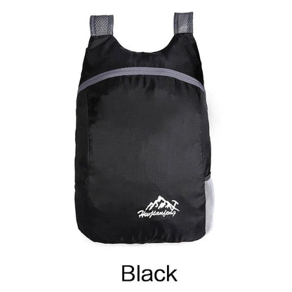 Mochila Esportiva Dobrável Impermeável Ultrafina Portátil Leve para Viagem, Adequada para Camping, Corrida, Fitness