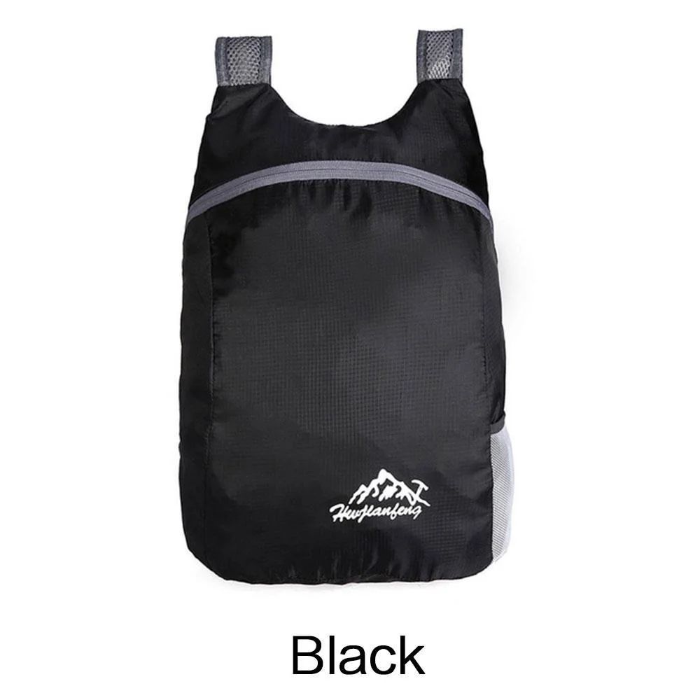 Mochila Esportiva Dobrável Impermeável Ultrafina Portátil Leve para Viagem, Adequada para Camping, Corrida, Fitness
