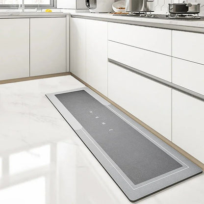 Diatomite Mat Kitchen Rug Non-slip Kitchen Long Carpet Super Absorbent Floor Mats Entrance Doormat Carpets for Living Room ??
