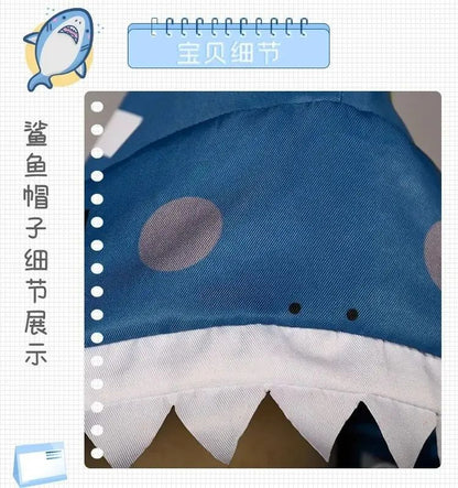 in stock Hololive ENG Gawr Gura Cosplay Costume Cute Shark Costume Hoodie For Women Halloween Youtuber Cosplay