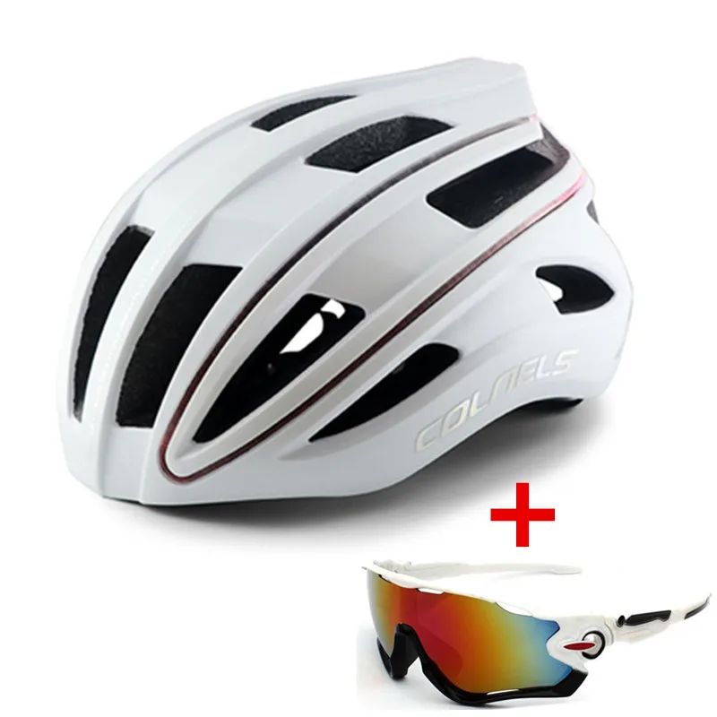 Capacete de Ciclismo Profissional COLNELS com Lanterna Traseira USB e Barra de Luz para Ciclismo de Estrada e Esportes ao Ar Livre