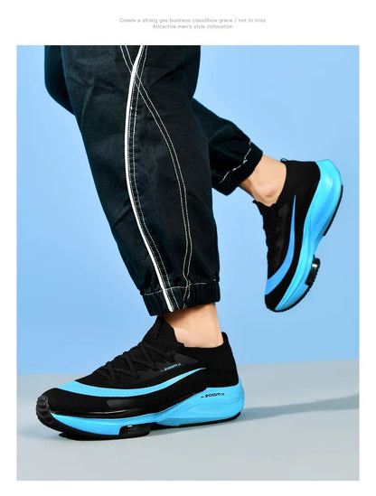 Men Running Shoes Jogging Sneakers Trainer Race Cushioning Outdoor Luxury shoes Mesh Off-road Shoes Breathable Couple Non-Slip