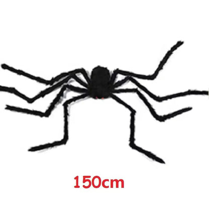 3/2/1pcs Halloween Decor Giant Black Plush Spider Halloween Party Bar Haunted House Horror Props Outdoor Scary Large Spiders