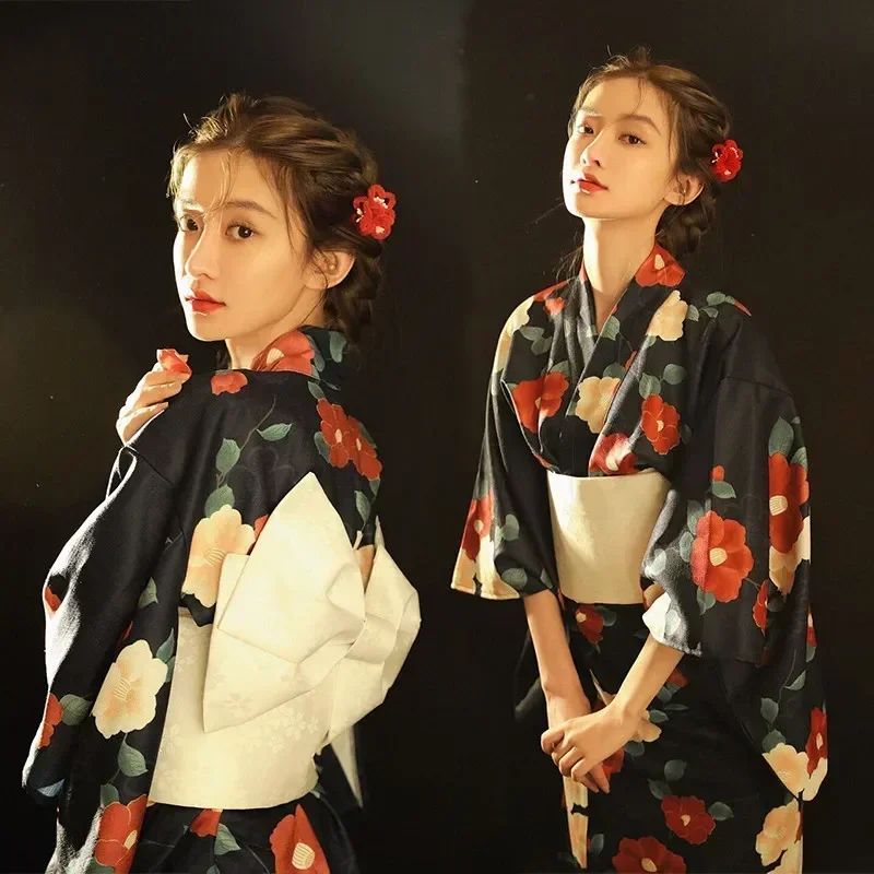 Fashion Photography Clothes Party Dress Japanese Kimono Cosplay Yukata Women Clothing Traditional Ethnic Style Streetwear Stage