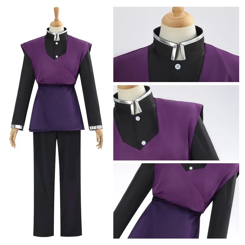 Shinazugawa Genya Cosplay Anime Costume Wig Carnival Halloween Comic Animation Party Clothing