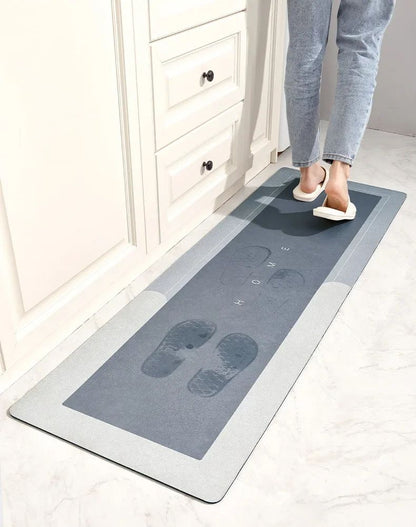 Diatomite Mat Kitchen Rug Non-slip Kitchen Long Carpet Super Absorbent Floor Mats Entrance Doormat Carpets for Living Room ??