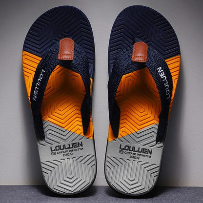 Men Flip Flops Summer Beach Slippers Fashion Breathable Casual Beach Men Slippers Summer Outdoor