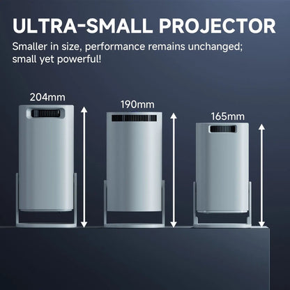 Mini Projetor Inteligente 2026 Android 14 WiFi6 BT 5.0 Suporte 4K 1280*720P Smart Home Cinema Projetor Portátil para Exterior