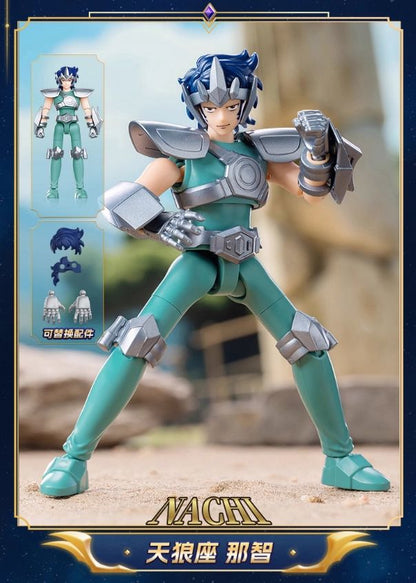 Blokees Saint Seiya Galaxy Versão 2 Bonecos de Ação Camus Hyoga Dohko Milo Shiryu Pegasus Nachi Anime Brinquedos Presentes Infantis