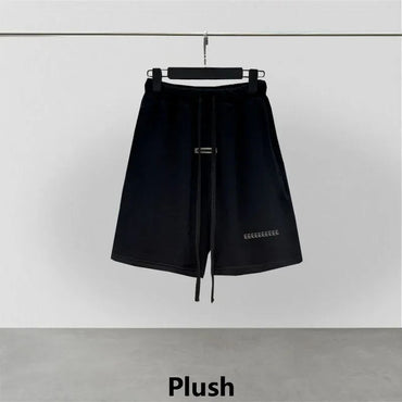 Luxury Men's Casual Shorts Reflective Letter Logo Designer Brand Cotton Shorts