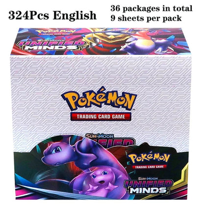324 pçs/caixa Pokémon TCG: Sol e Lua, Escuridão Incendiada, 36 Pacotes, Caixa de Booster, Jogo de Cartas Pokémon, Brinquedos Colecionáveis, Jogo de Tabuleiro Prismático
