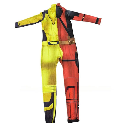 Kids Cosplay Superhero Costume Anime Halloween Party Zentai Suit Catsuit Wolverine Symbiote Wolf Boy Girls Bodysuit Jumpsuit