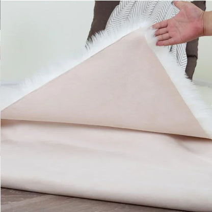 Super Soft Plush Oval Rug Mat Fluffy White Carpets for Living Room Home Decor Bedroom Kid Room Decoration Salon Thick Pile Rug