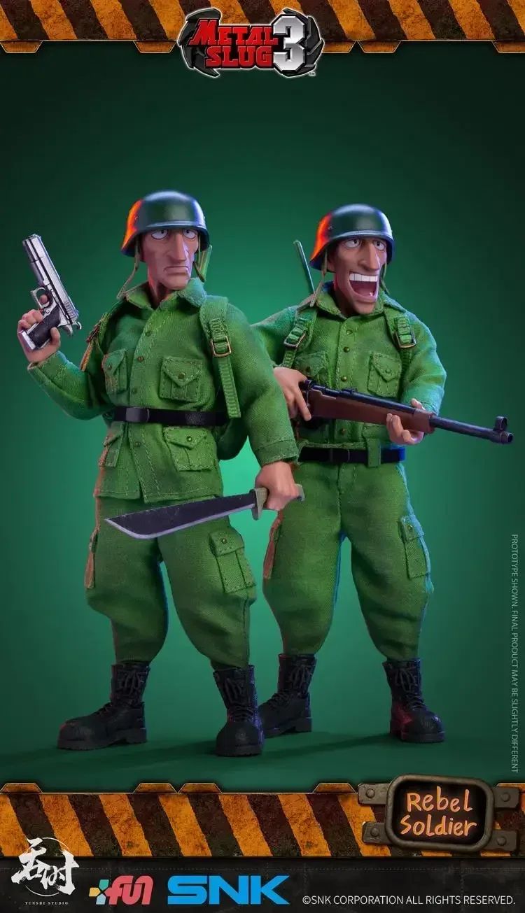 TUNSHI Studio Original SNK Model Official Metal Slug 3 Marco Tarma Clark Still RALF JONES Rebel Soldier 1/12 Boneco de Ação de Brinquedo