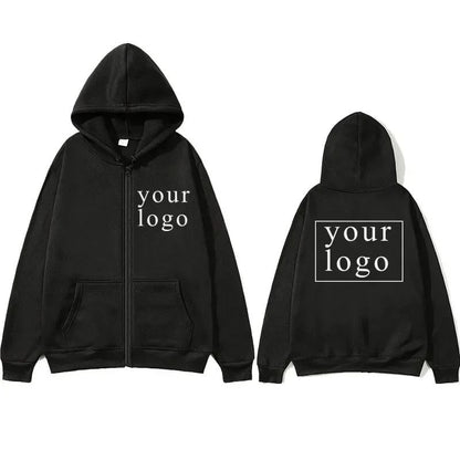 Chain Hooded Cardigan Unisex Custom Logo Y2K Goth Fashion Open Front Jacket For Men And Women