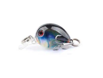 Novo Wobbler de Pesca para Carpa Isca Artificial Anzol Único BKK Isca Falsa a Laser Luya Rocha Água Flutuante "Homenzinho Gordo" 3,3CM/2G