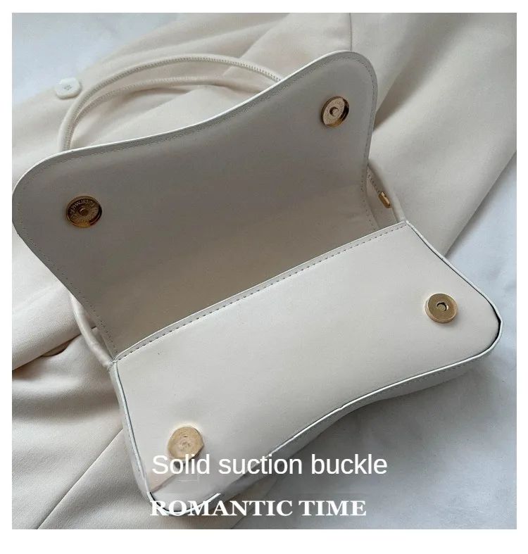 Ladies Shoulder Crossbody Bags PU Leather Women Underarm Bags Solid Color Small Top-handle Bags Purse Female Daily Handbags