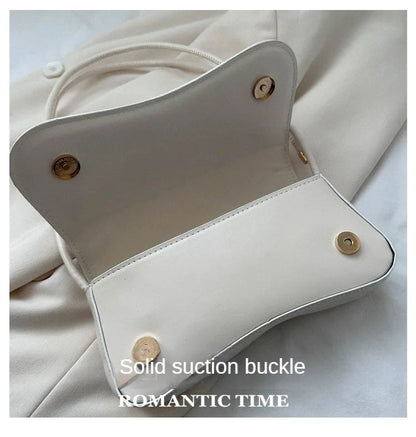 Ladies Shoulder Crossbody Bags PU Leather Women Underarm Bags Solid Color Small Top-handle Bags Purse Female Daily Handbags