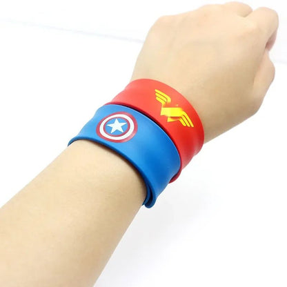 3-12Y Kids Superhero Cosplay Capes Kids Cartoon Bracelet Toys Movie Characters Costume Halloween Christmas Party Dress Up Gift